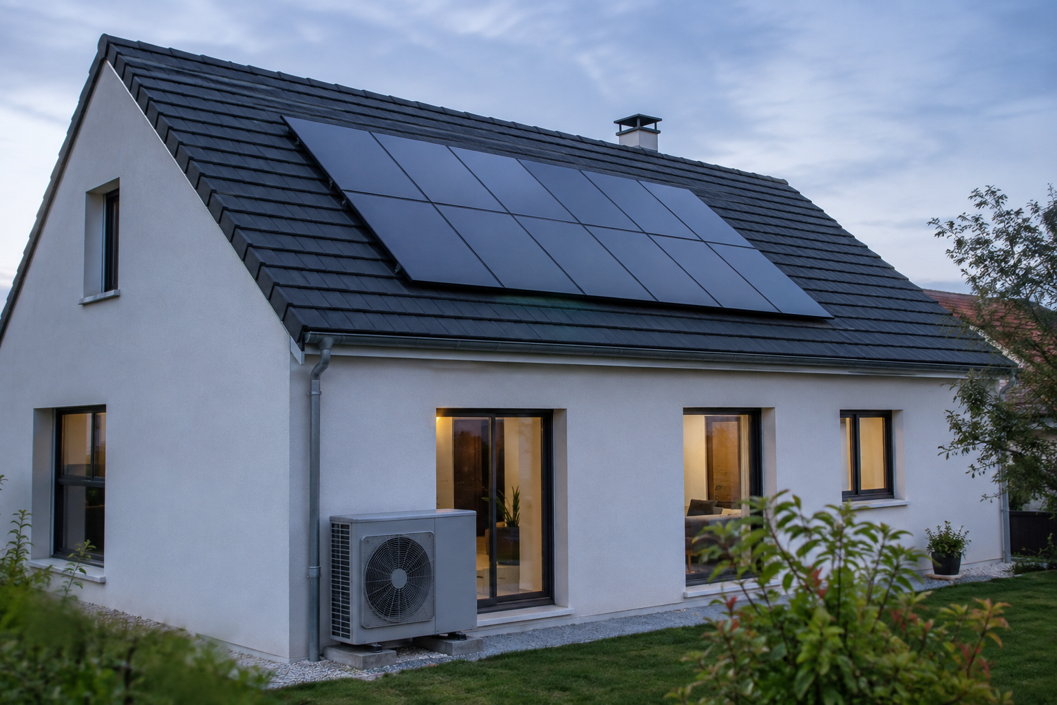 Maison individuelle équipée en rénovation énergétique